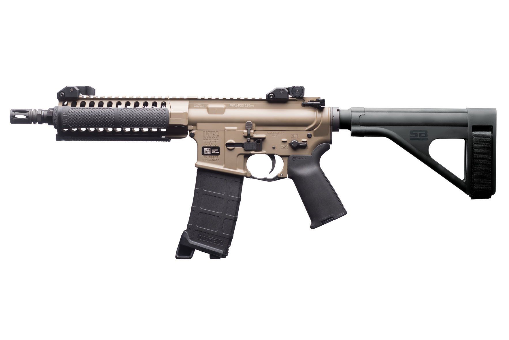 SB Tactical SOB Pistol Stabilizing Brace - AR - FDE - Dirty Bird Industries
