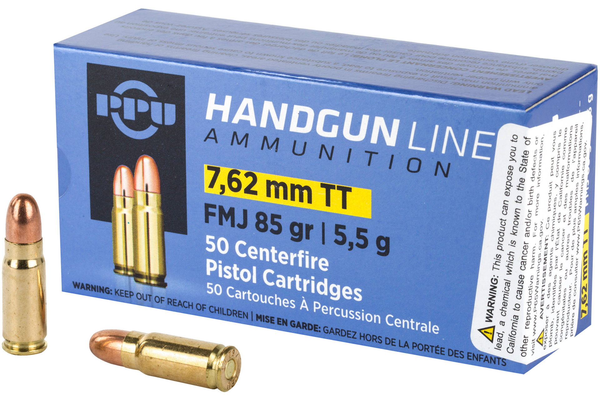 Prvi-Partizan 7.62x25mm Tokarev 85gr FMJ – 50rd