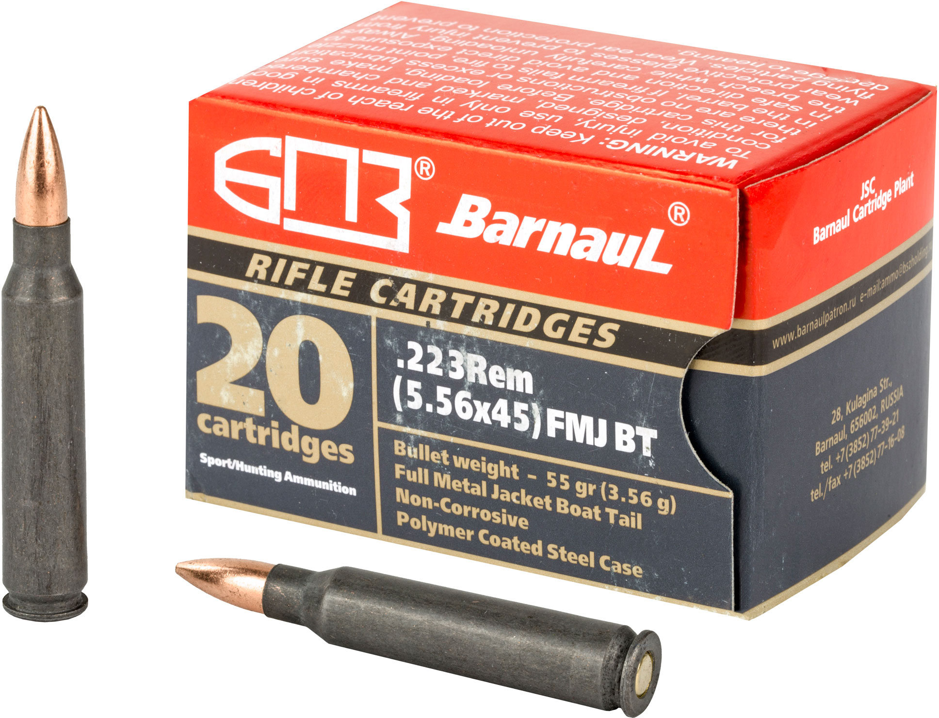 .223 Remington 55gr Steel – 20rd