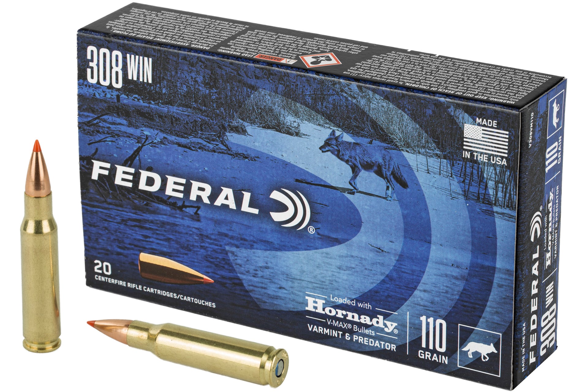 Federal .308 Winchester 110gr V-MAX – 20rd