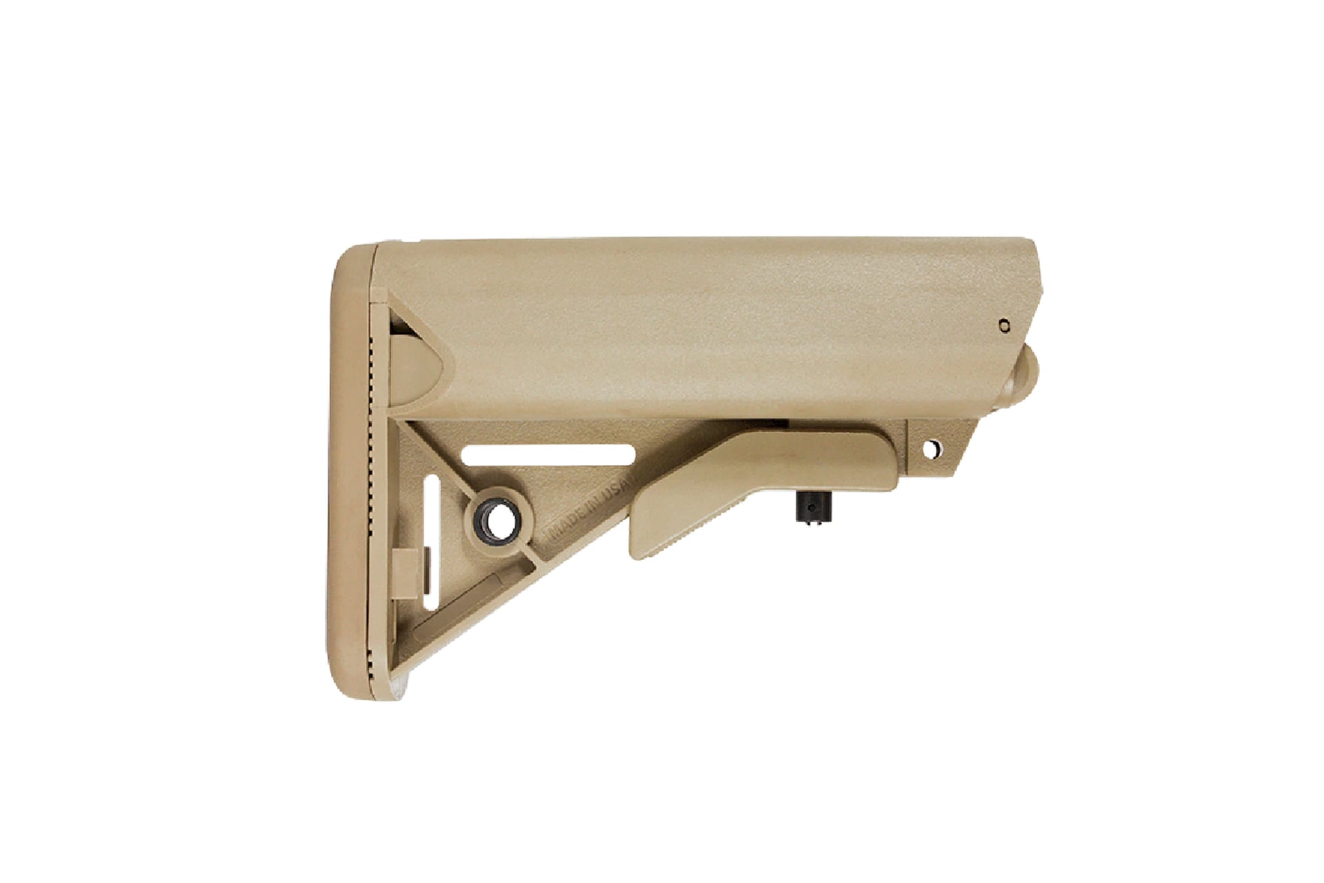 NBS SOPMOD Mil-Spec Adjustable AR-15 Stock w/ Battery Storage – Tan