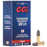 CCI .22LR Lead Round Nose 40 GN LRN Ammo – 50 rounds