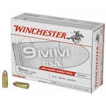 Winchester Ammunition USA 9MM 115 Grain Full Metal Jacket 200 Round Box