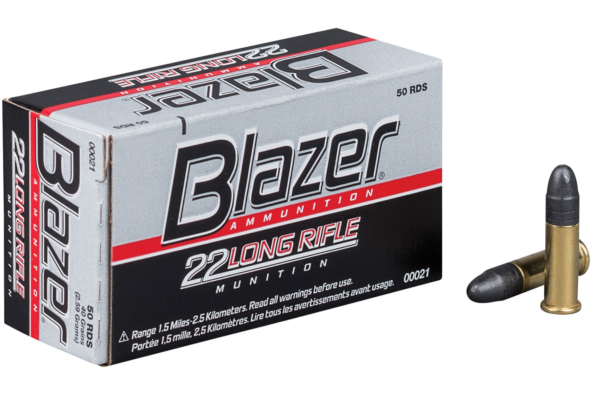 CCI CCI Blazer 22LR High Velocity 40 Grain Lead Rimfire Ammo - 50 Rounds