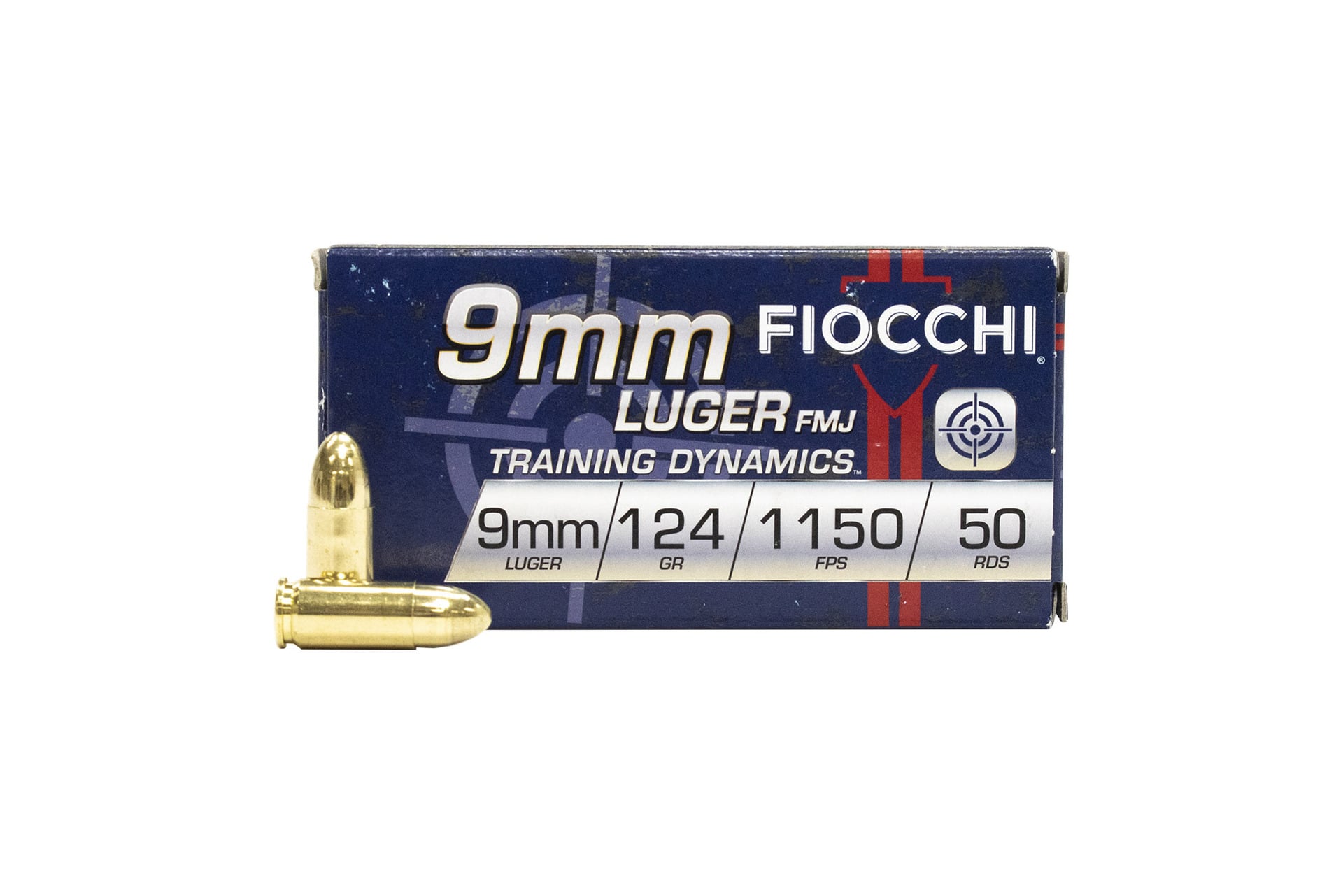 Fiocchi FIOCCHI 9MM LUGER FMJ 124 gr Handgun Ammo - 50 Rounds