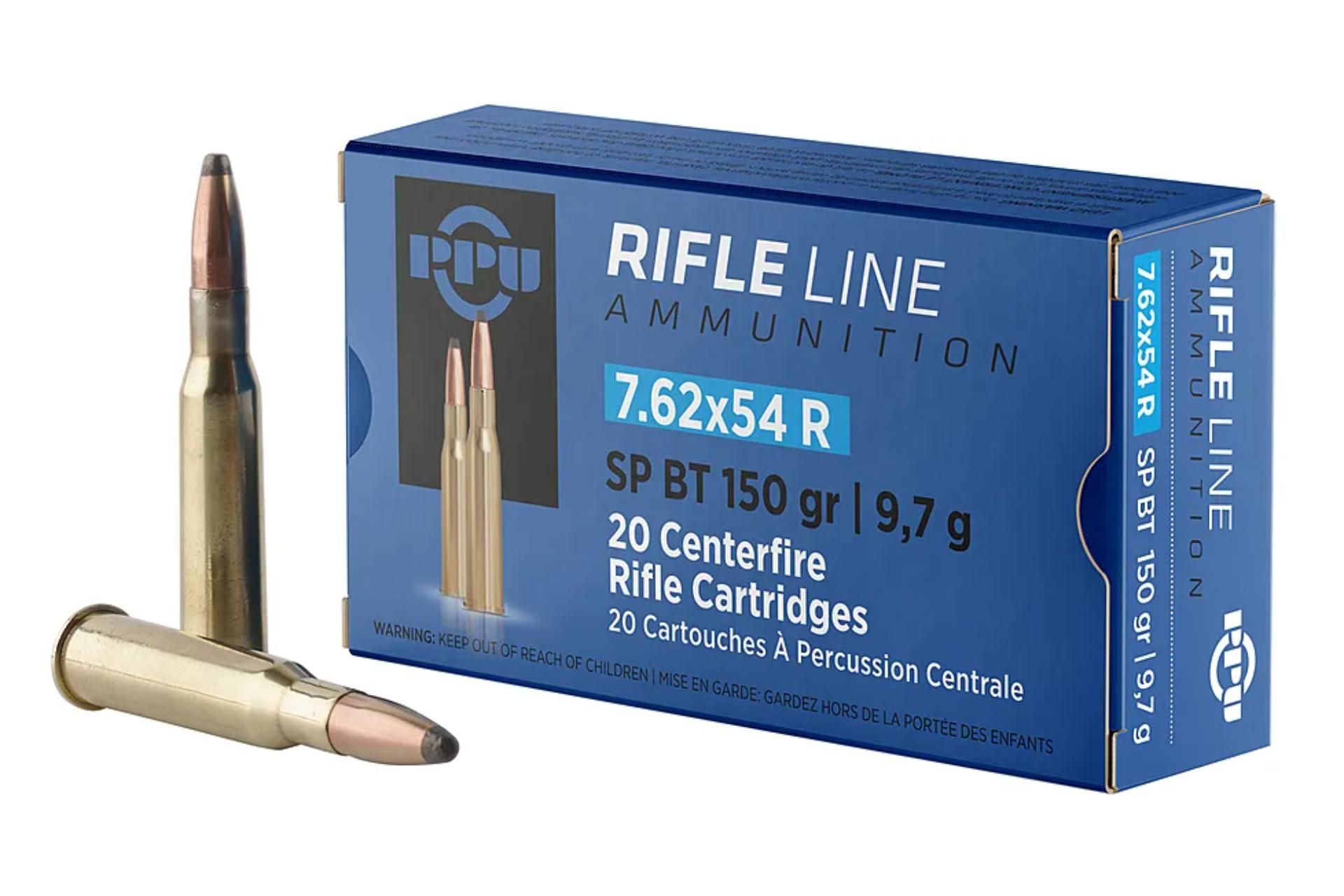 Prvi Partizan Rifle 7.62X54R 150 Grain Soft Point Rifle Ammo - 20 Rounds