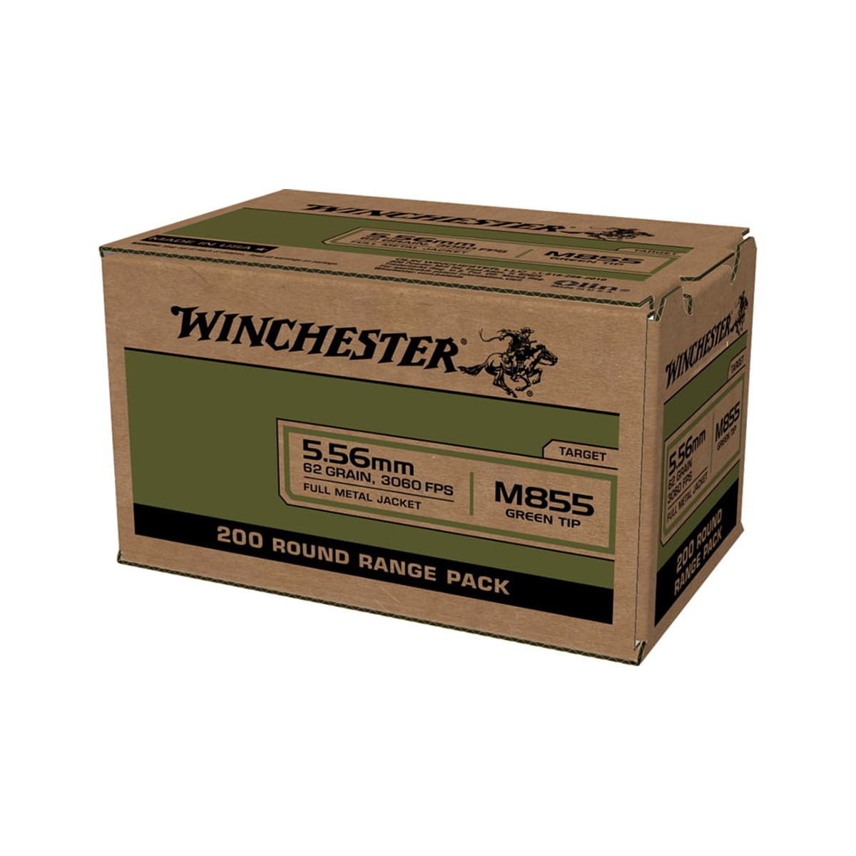 Winchester 5.56 NATO 62gr FMJ – 200rd