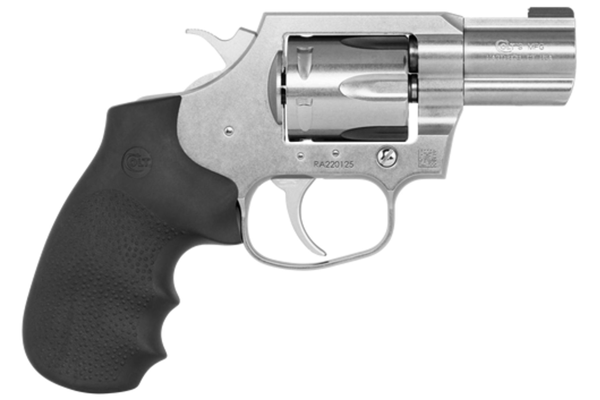 Colt's Mfg King Cobra Carry Revolver Double Action/Single Action 357 Magnum 2" Barrel Steel Hogue Grips Brass Bead Front Sight 6 Rds