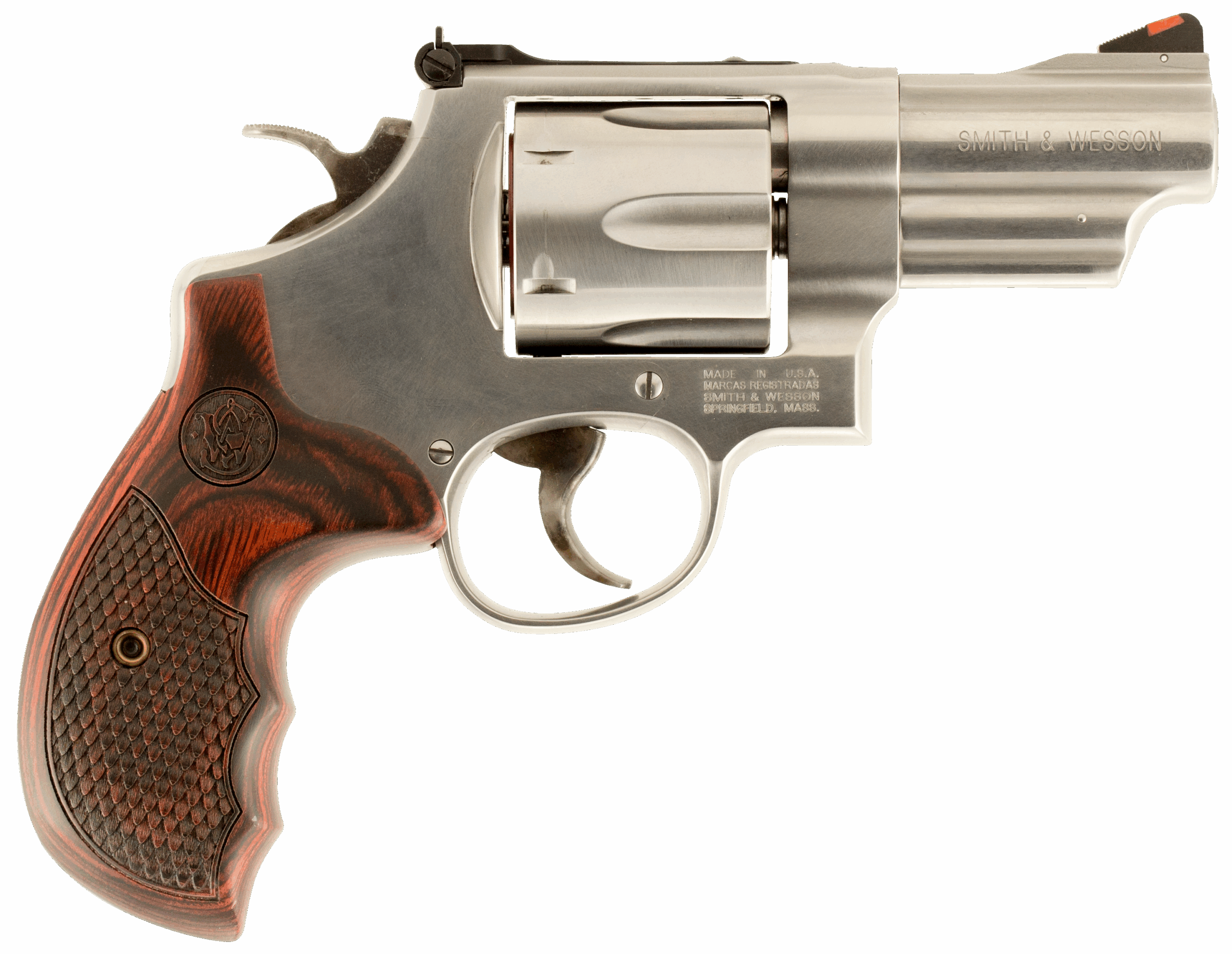 Smith & Wesson 150715 Model 629 Deluxe 3" 44 Mag 6rd Compact Revolver - Silver