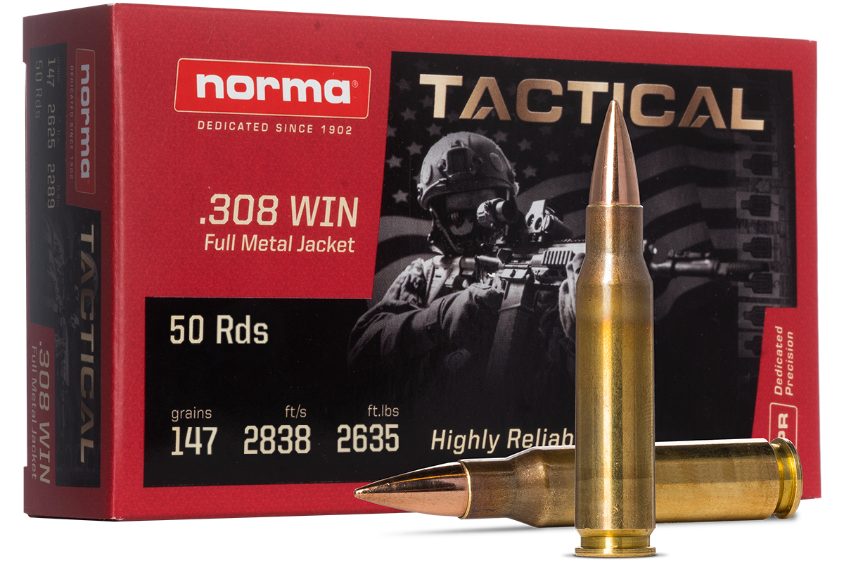 norma .308 Winchester 147gr FMJ – 50rd
