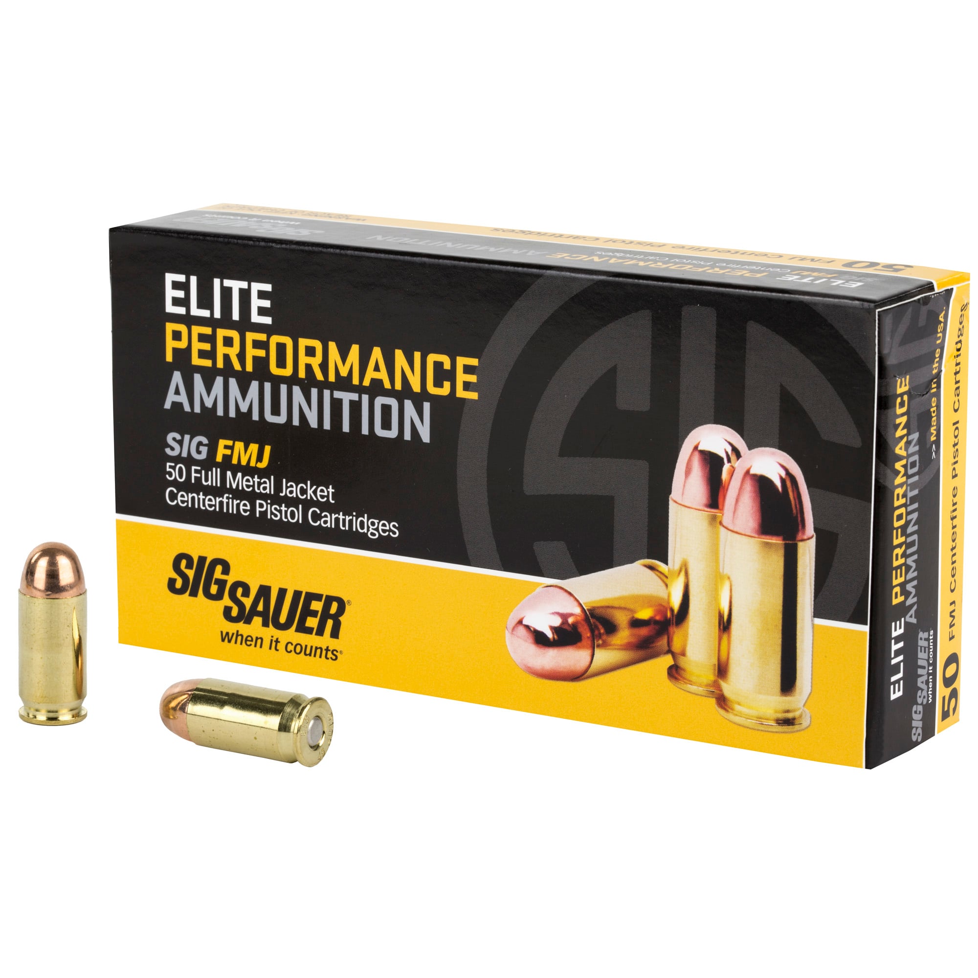 Sig-Sauer .45 ACP 230gr Brass – 50rd