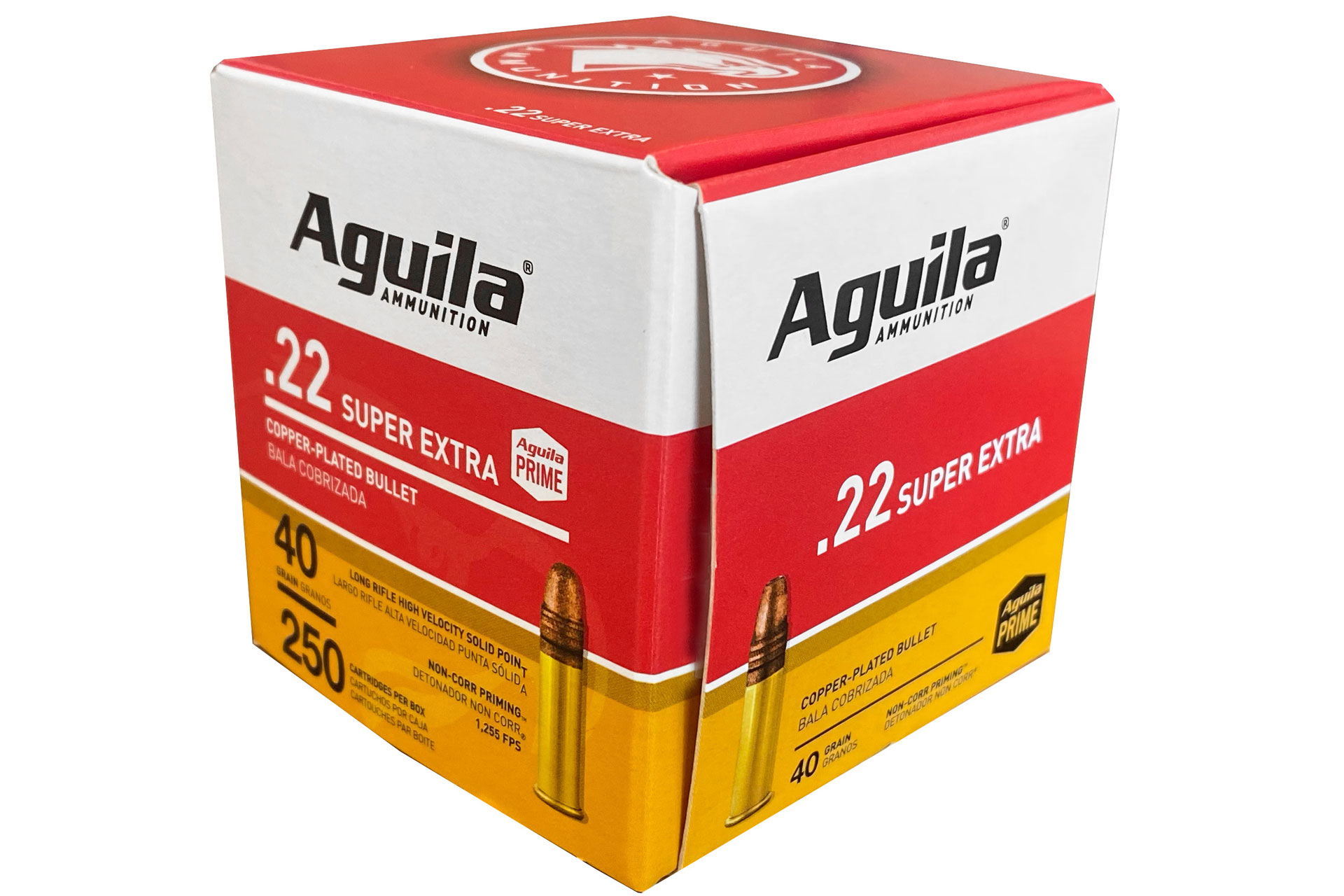 Aguila Aguila Ammunition Rimfire 22 LR 40Gr Solid Point Hi-Velocity Rimfire Ammo - 250 Rounds