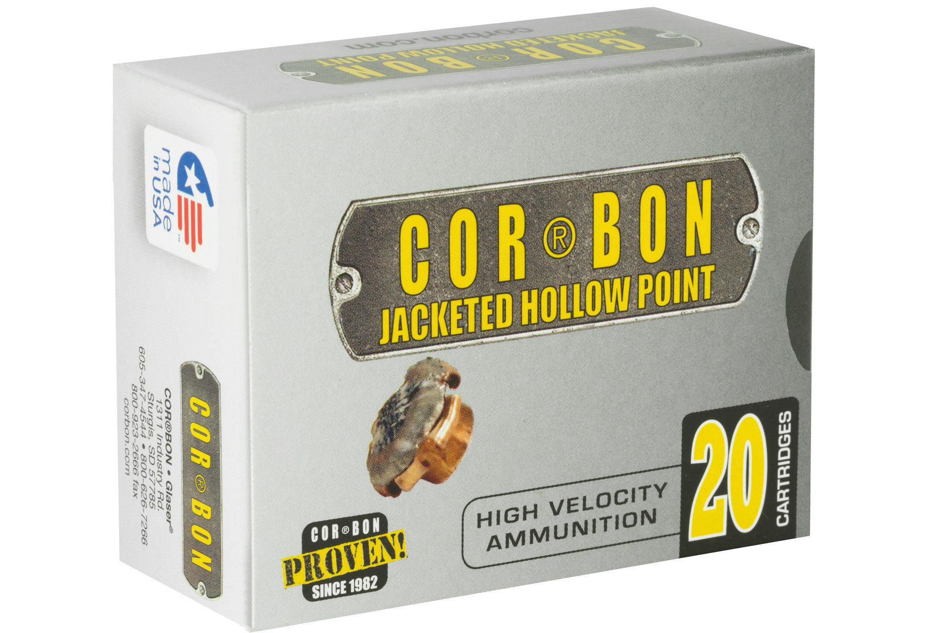 CorBon CorBon Self Defense 10MM 165 Grain Jacketed Hollow Point Handgun Ammo - 20 Rounds