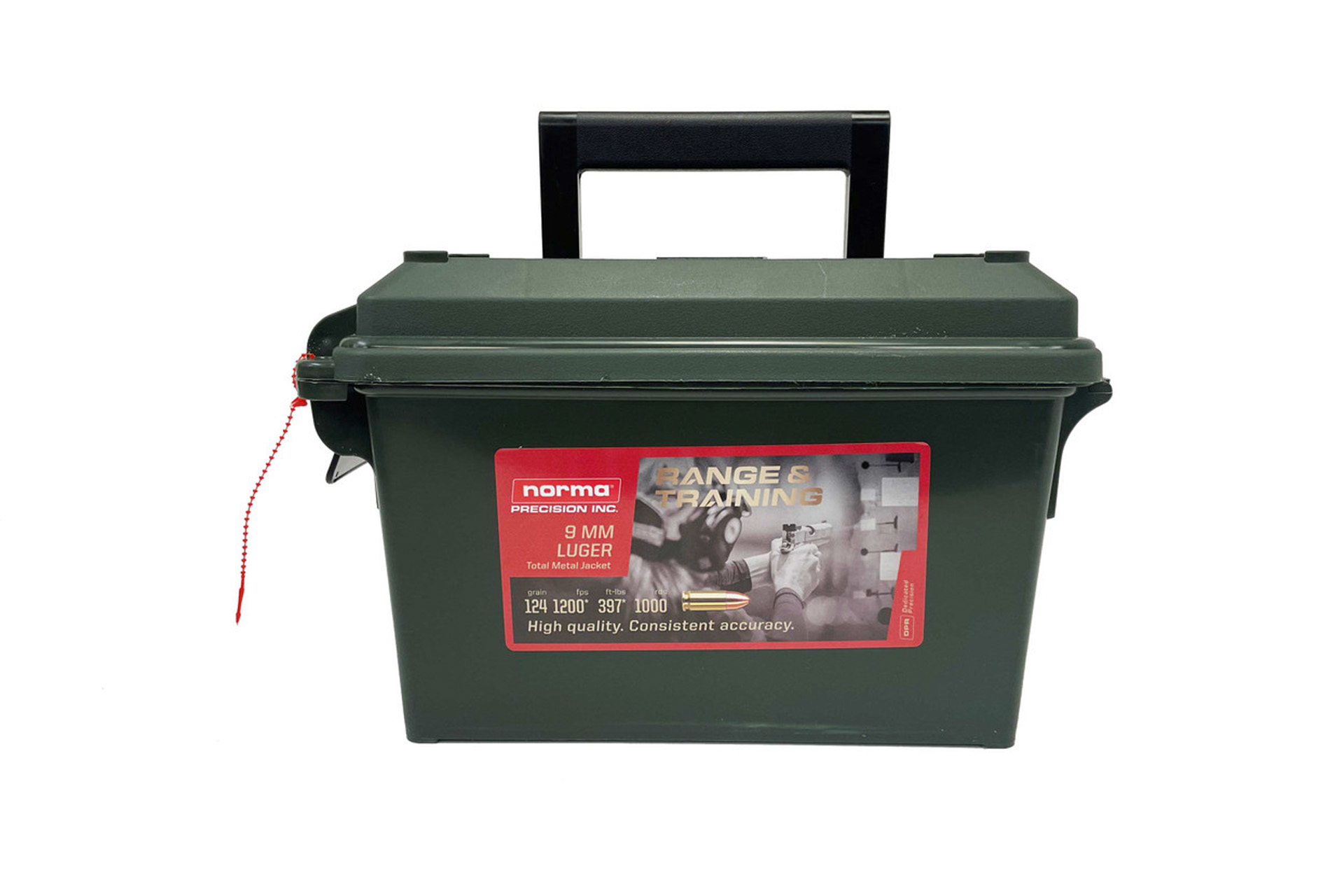 Norma Norma 9mm 124gr TMJ Norma R&T Bulk Ammo Can handgun Ammo - 1000 Rounds
