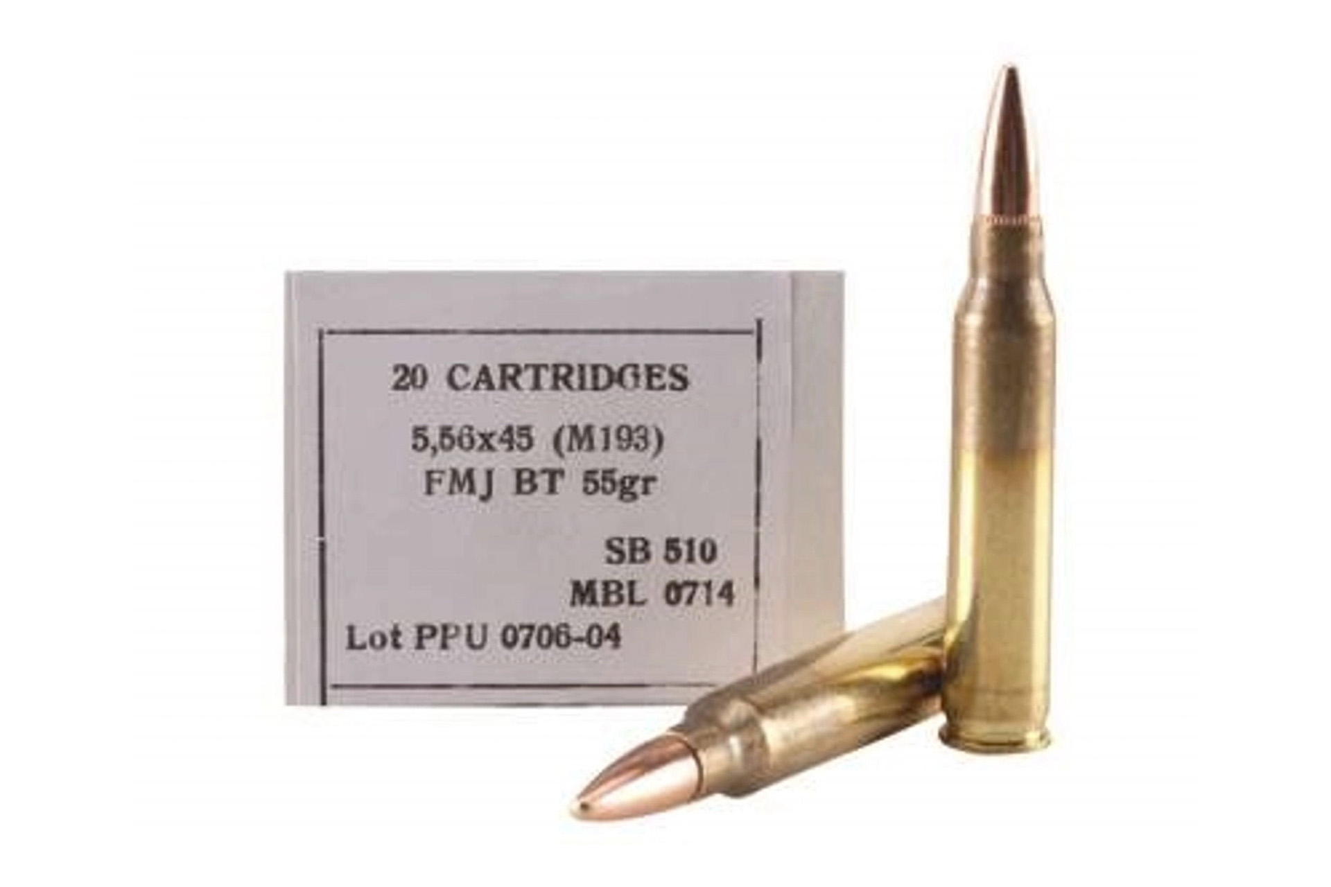 5.56 NATO 55gr – 20rd