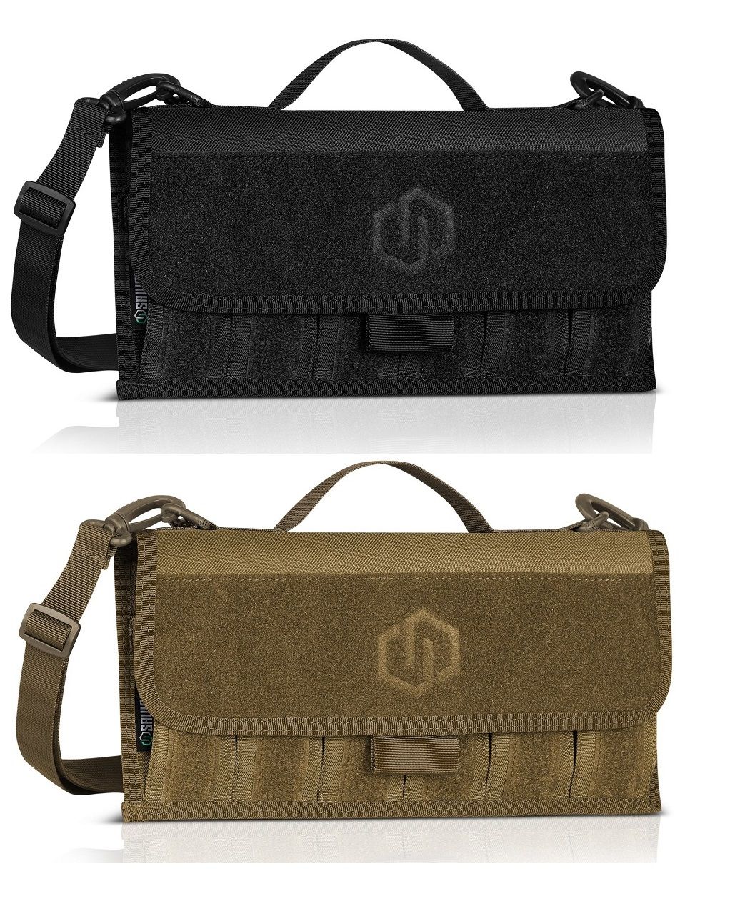 Savior Equipment Pistol Caliber Magazine Holder, Hold 6x Double Stack Magazine 9MM .40 Cal .45ACP