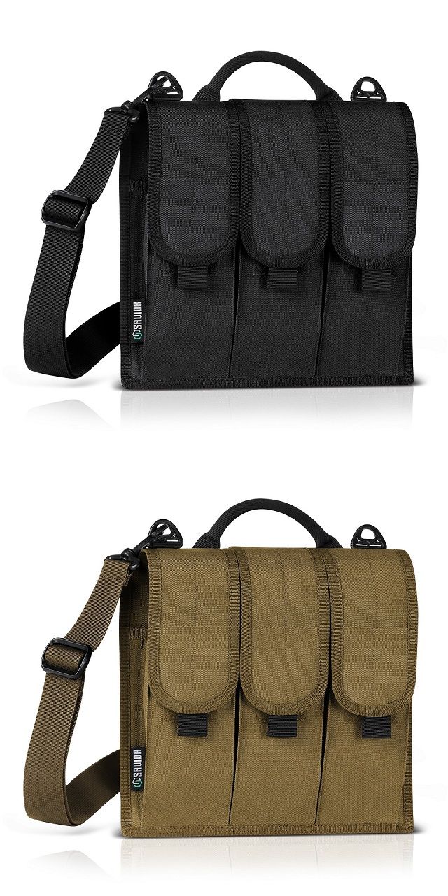 Savior Equipment Rifle Caliber Magazine Holder- Fit Up To 6-12 Mag- Velcro Closure, Single Shoulder Sling