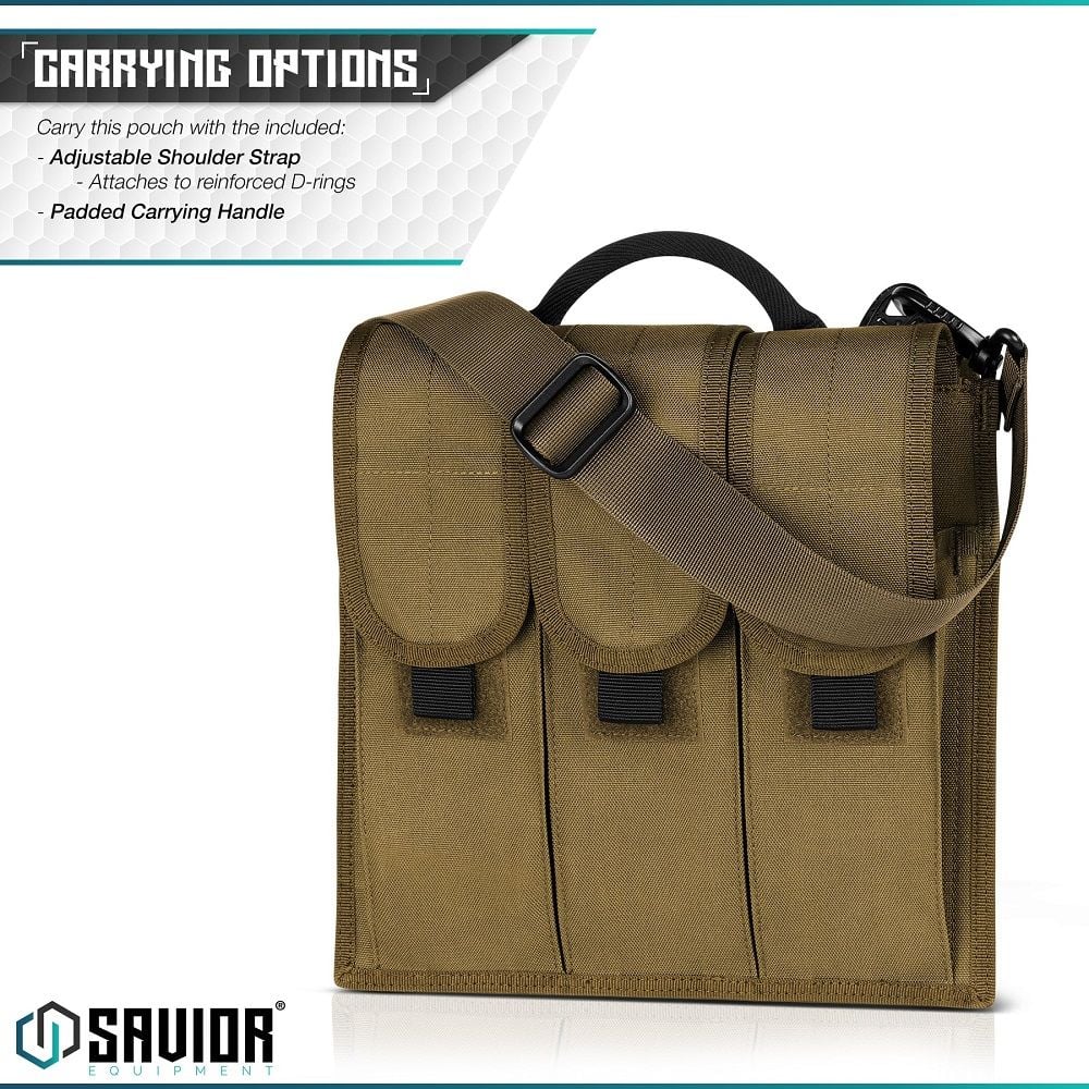 savior-equipment-rifle-caliber-magazine-holder-fit-up-to-6-12-mag-velcro-closure-single-shoulder-sling-tan-5