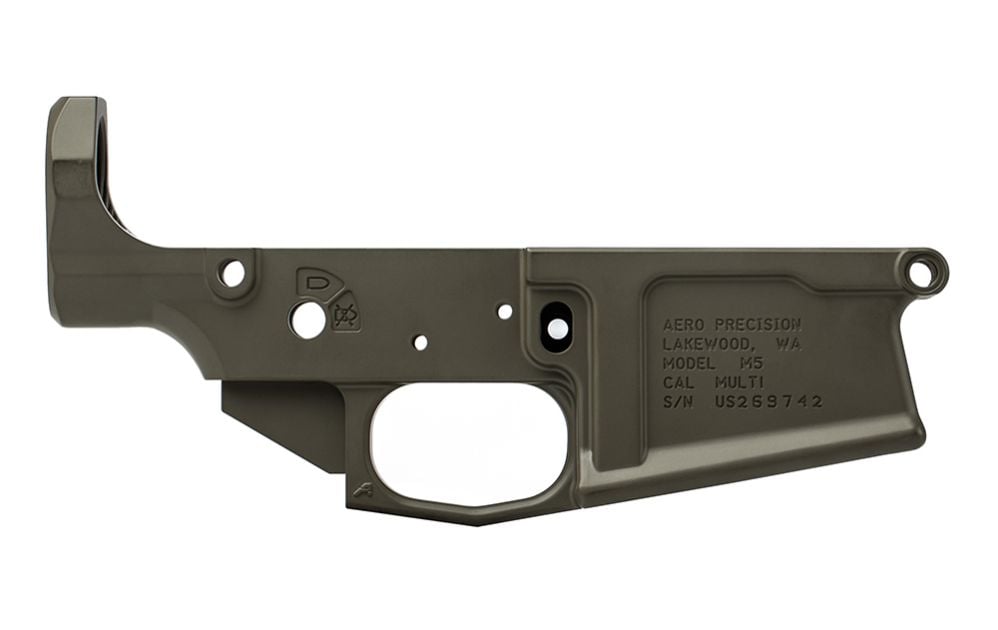 Aero Precision M5 (.308) Stripped Lower Receiver - OD Green