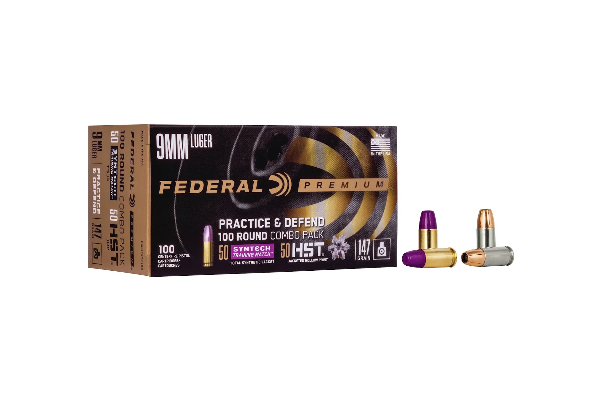 Federal 9mm Luger 147gr JHP – 100rd