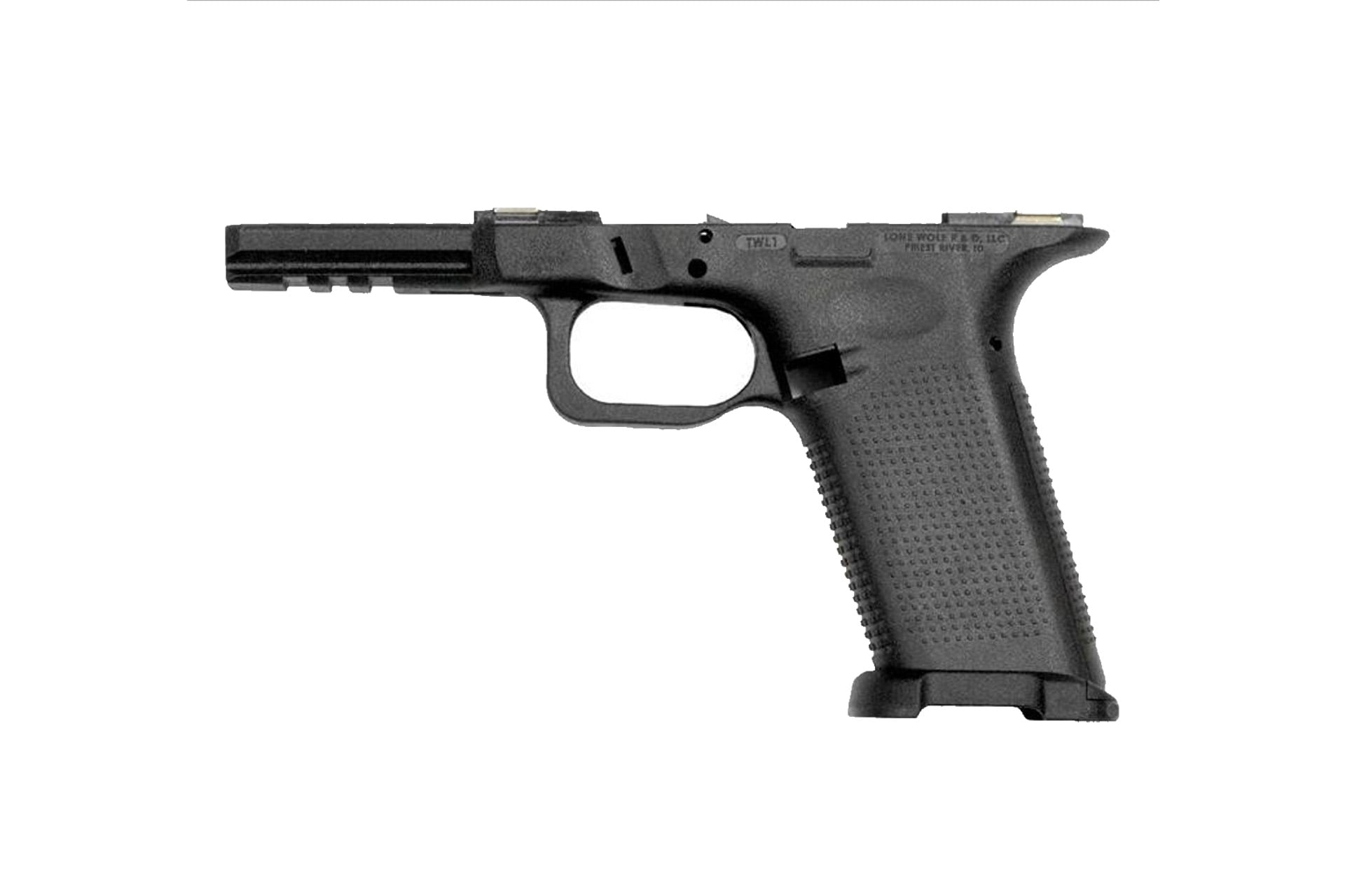 Lone Wolf Lone Wolf Arms TWF Large/Large Textured Stripped Frame For Glock 20/21 Gen 3 & 4
