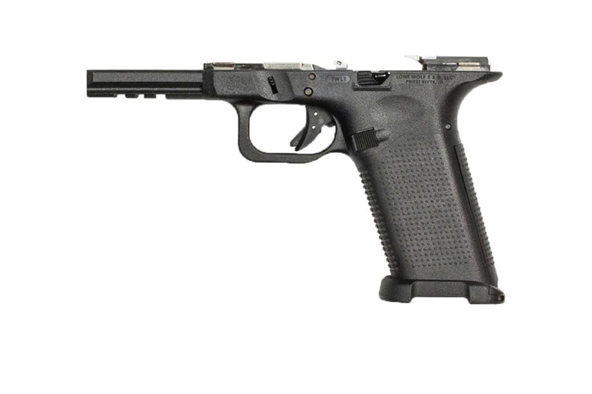 Lone Wolf Arms TWF Large/Large Textured Assembled Frame For Glock 20/21 Gen 3 & 4