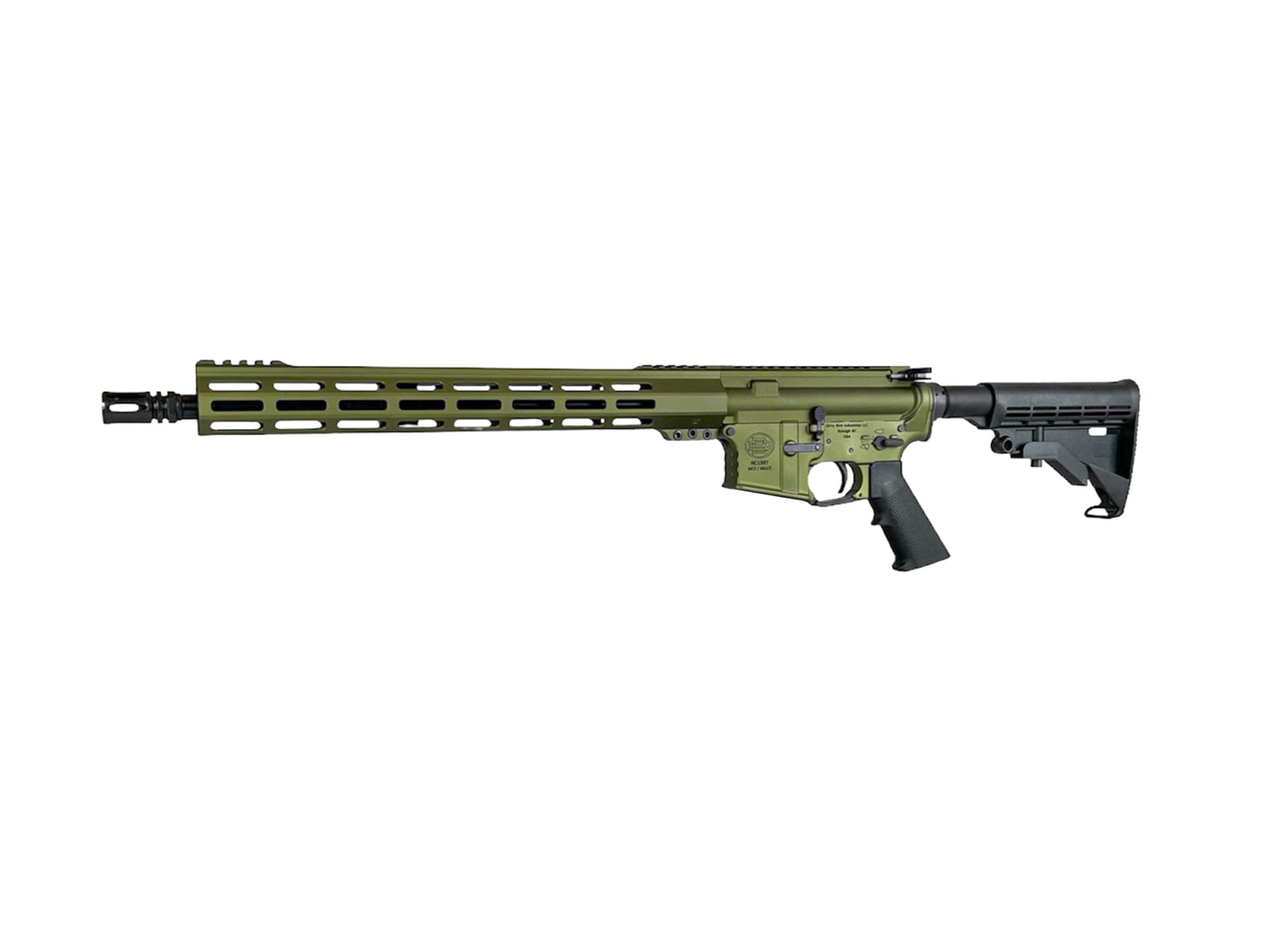 Dirty Bird Industries Dirty Bird 16" 5.56 Midlength M-LOK NCR Recce Rifle - OD Green Anodized