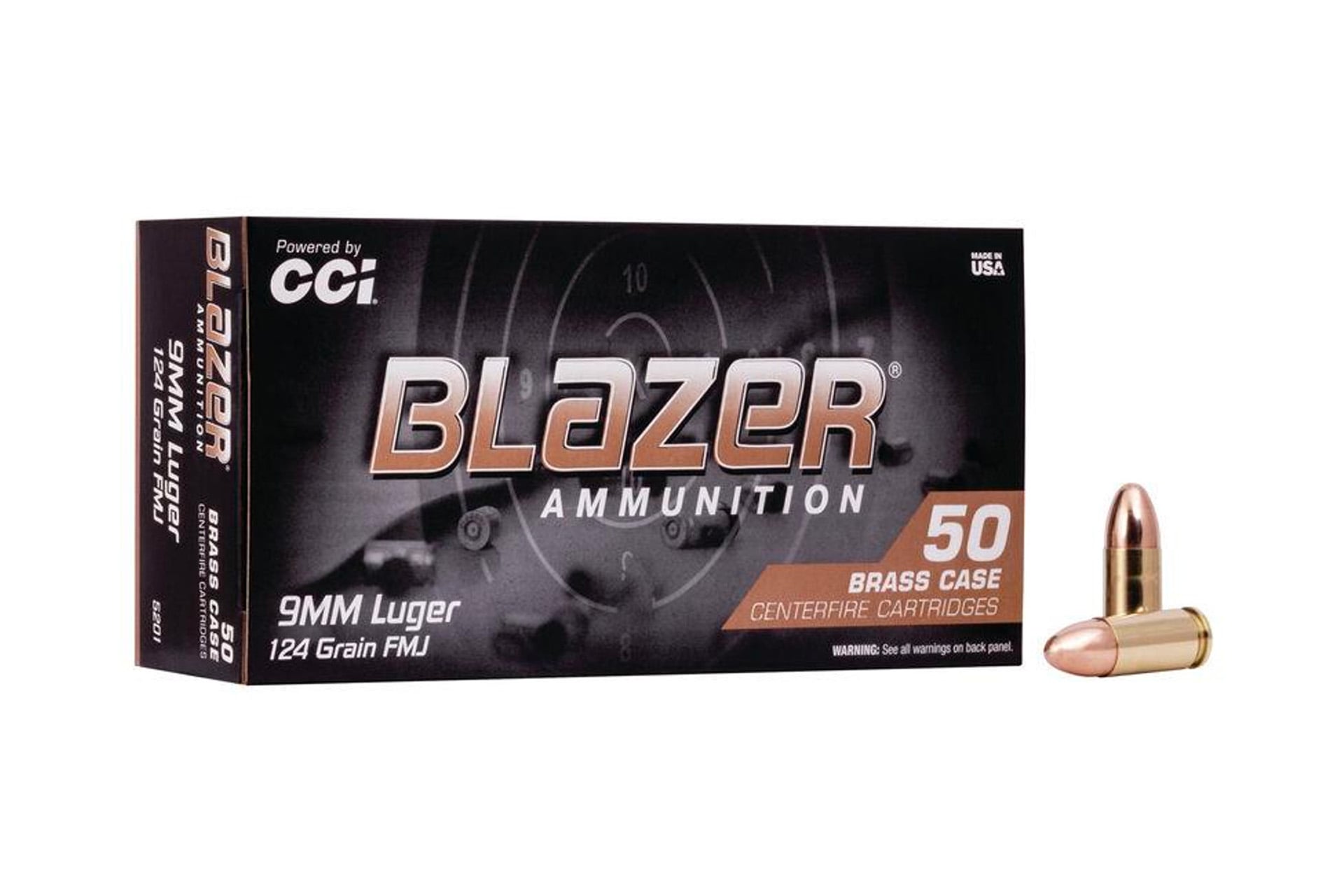 cci 9mm Luger 124gr FMJ Brass – 1000rd