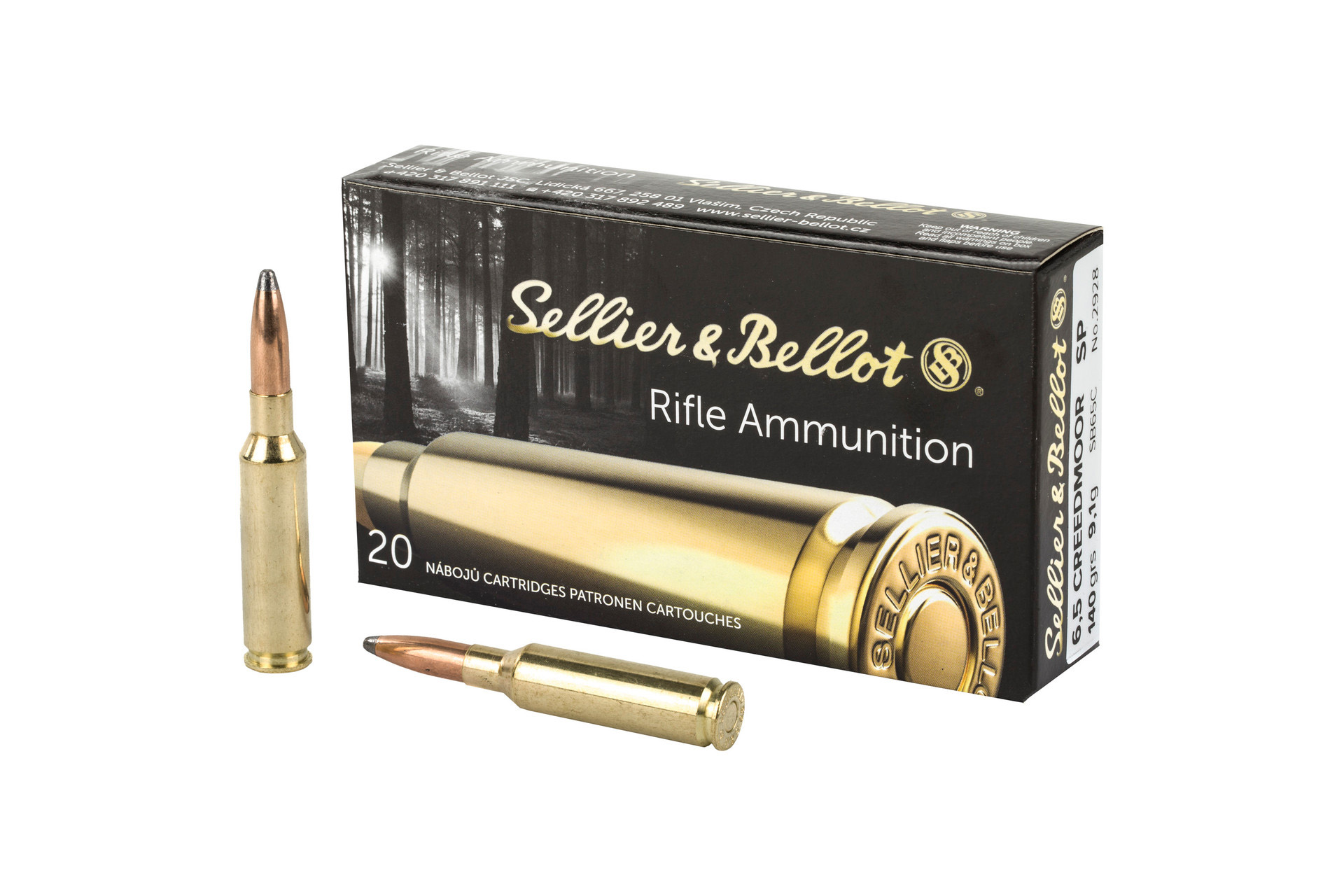 sellier-bellot 6.5 Creedmoor 140gr – 500rd