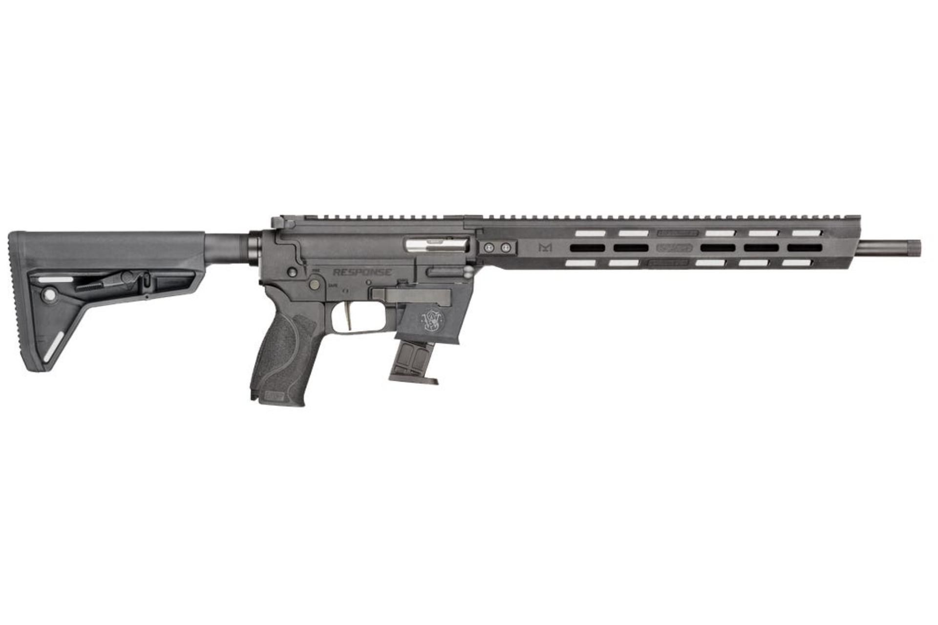 S&W Response 9mm Luger 10+1 (2) 16.50" Threaded, Black, Interchangeable Backstrap Grip, Interchangeable FLEXMAG Mag Well Adapter (2)