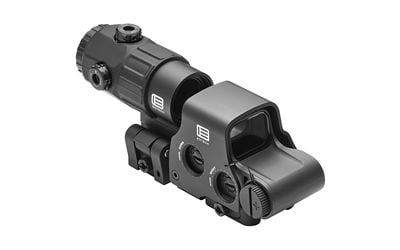 EOTech Holographic Hybrid Sight V, 68MOA Ring with 4 MOA Dots, Side Buttons, Includes EXPS3-4 & G45 Magnifier W/QD Switch-to-side Mount, Black