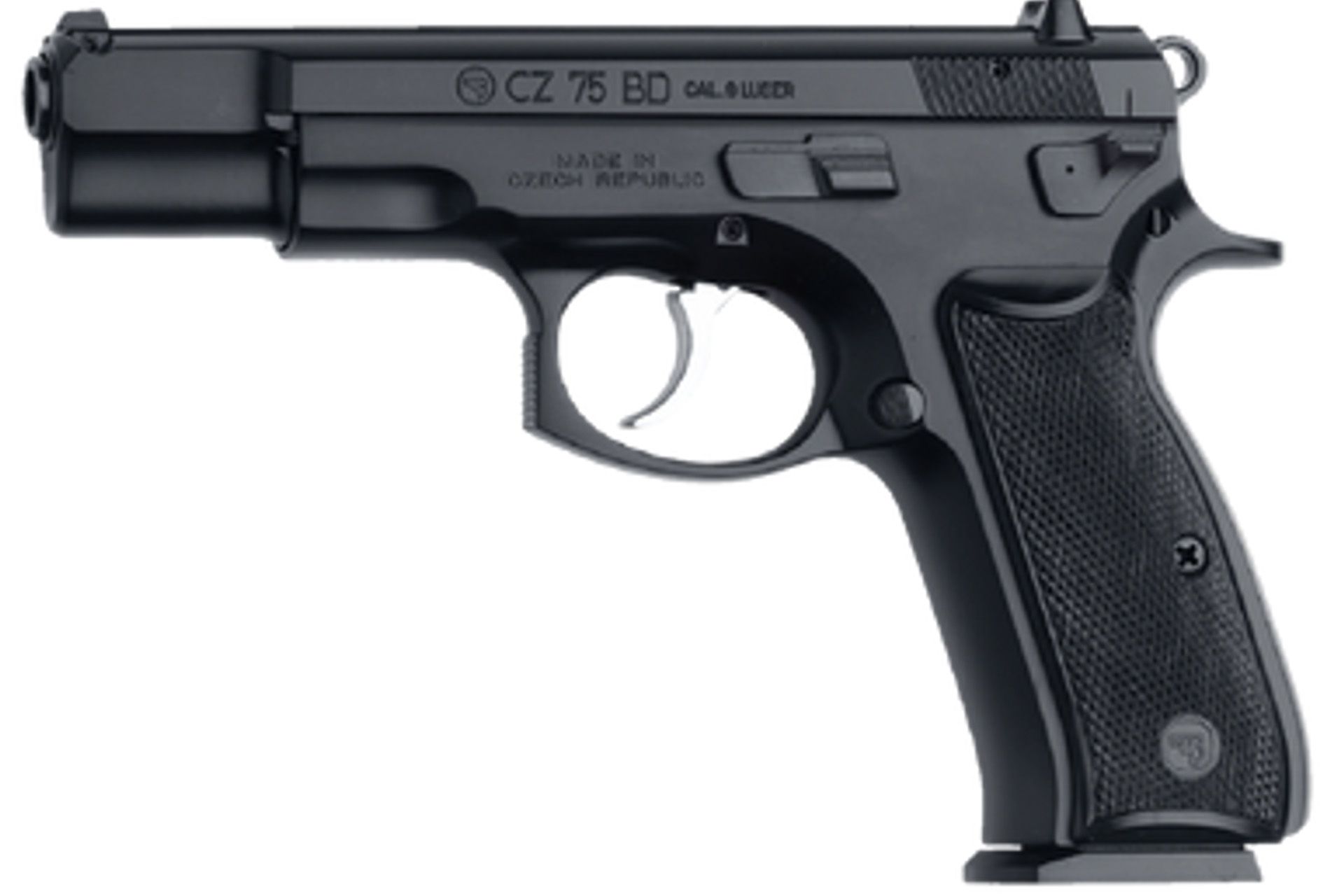 CZ 75 BD Blue/Black 9mm Pistol - Blue/Black, 4.60" Barrel, 16+1 Rounds, Polymer Grips, 3-Dot Sights