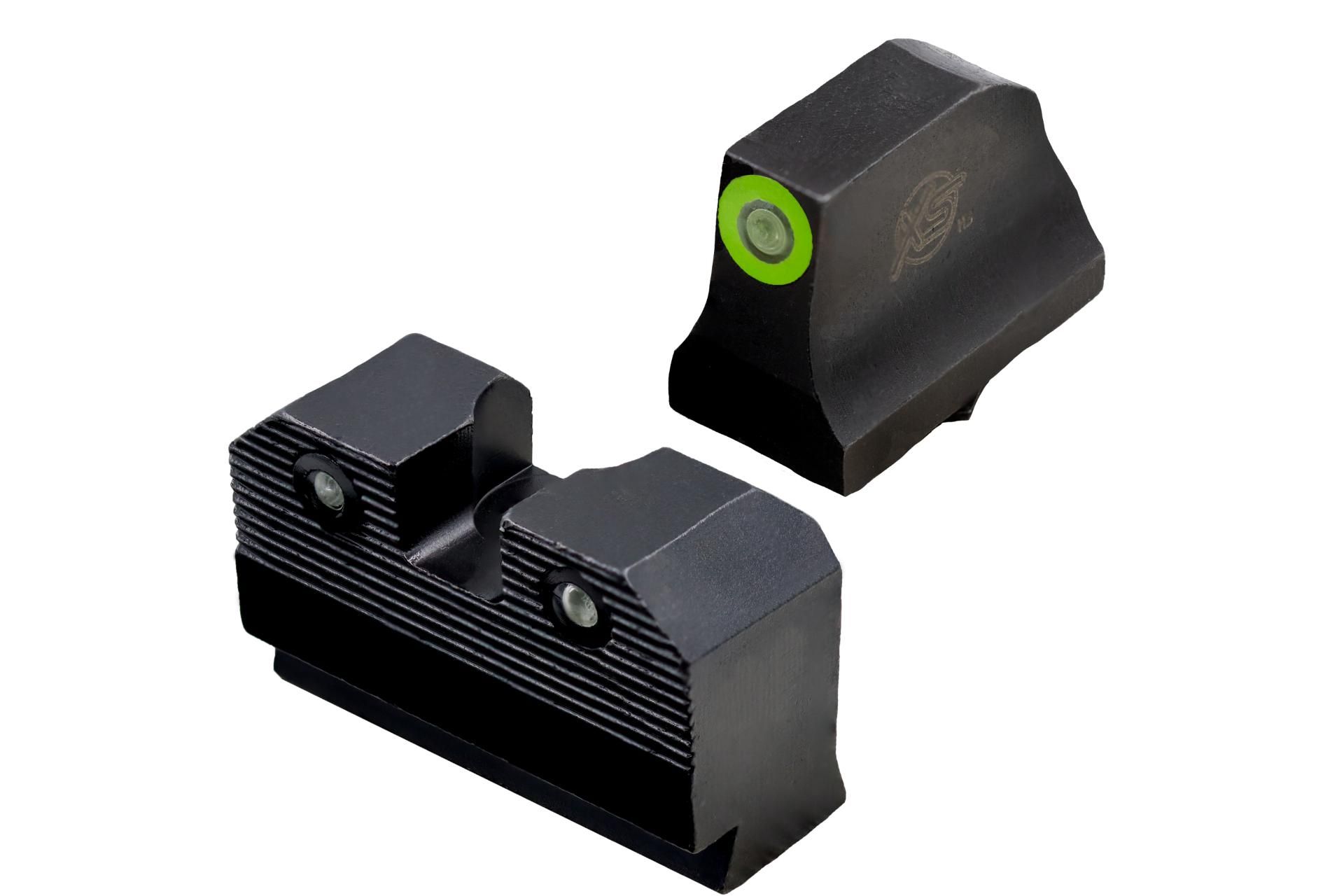 R3D 2.0 Suppressor Height Night Sights - S&W Front - Glock G17/19 Rear