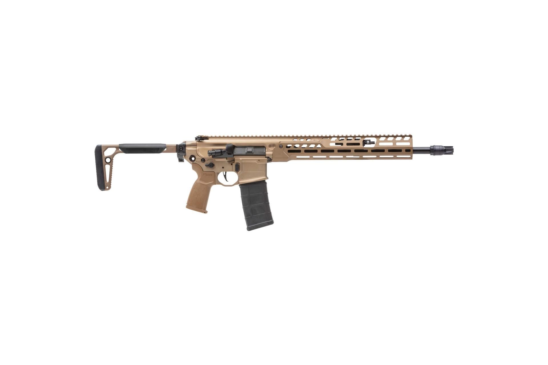 Sig MCX-SPEAR LT 5.56x45 NATO, 16" Barrel, M-LOK, Coyote, CA-Comp. - Mag-Locked