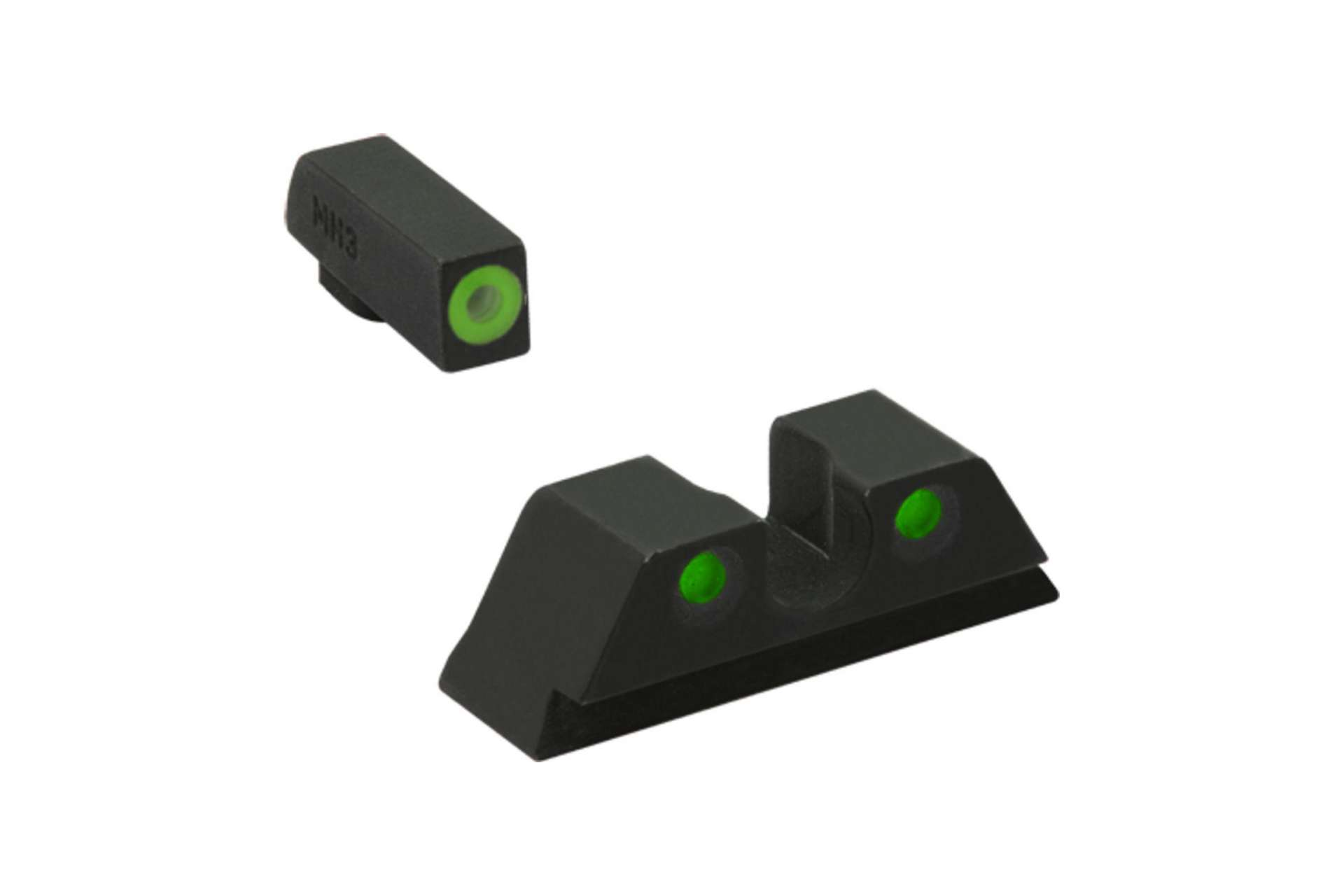 Meprolight Hyper-Bright - Highly Visible Day/Night Self-Illuminated Sights for Glock 42,43,43X,48