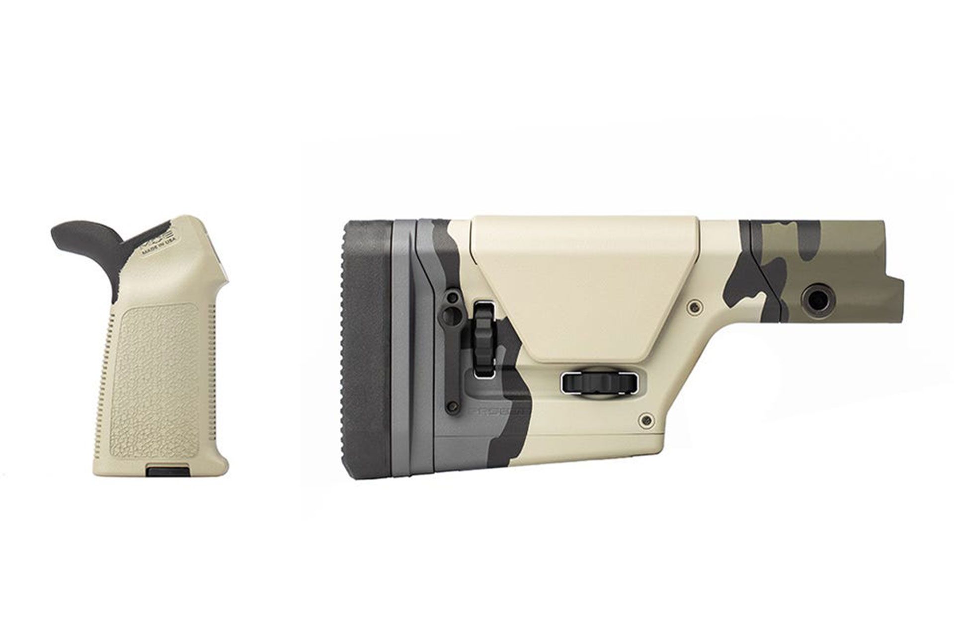 Aero Precision Magpul MOE Grip + PRS GEN3 Stock - EYD Highland Verde Furniture Set