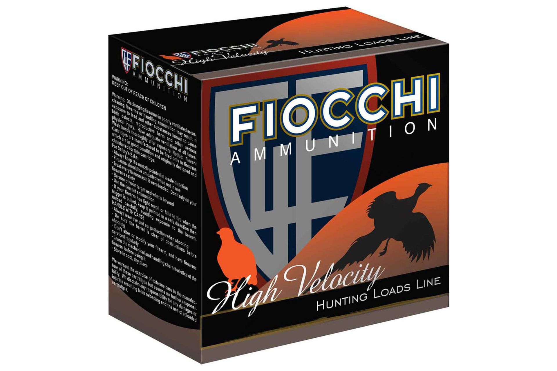 Fiocchi 12HV8 Field Dynamics High Velocity 12 Gauge 2.75" 1 1/4 oz 8 Shot Shotgun Ammo - 25 Rounds