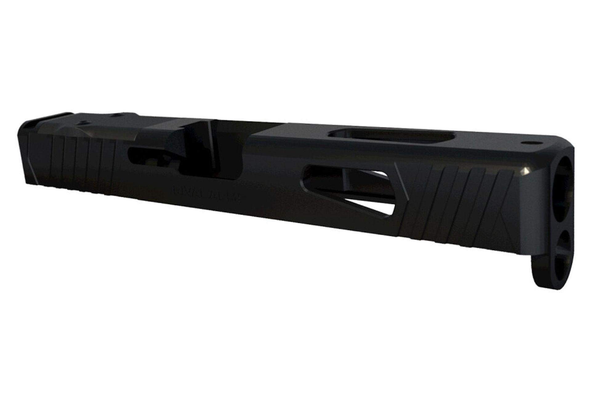 Rival Arms Match Grade Upgrade Slide for Glock 19 Gen 3 DOC Footprint Front and Rear Serrations - Black