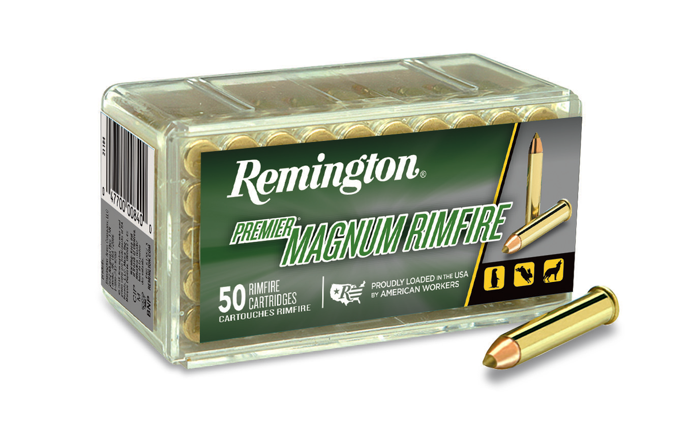 Remington Ammunition 28464 Premier Gold Box Rimfire 17 HMR 17 gr Accu Tip-V Rimfire Ammo - 50 Rounds