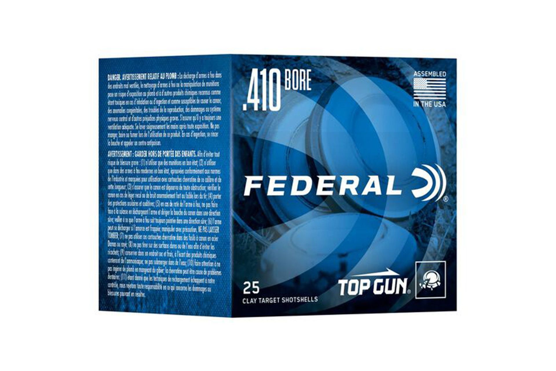 Federal Ammunition TGS412149 Top Gun Sporting 410 Gauge 2.50" 1/2 oz 1330 fps9 Shot Shotgun Ammo - 25 Rounds