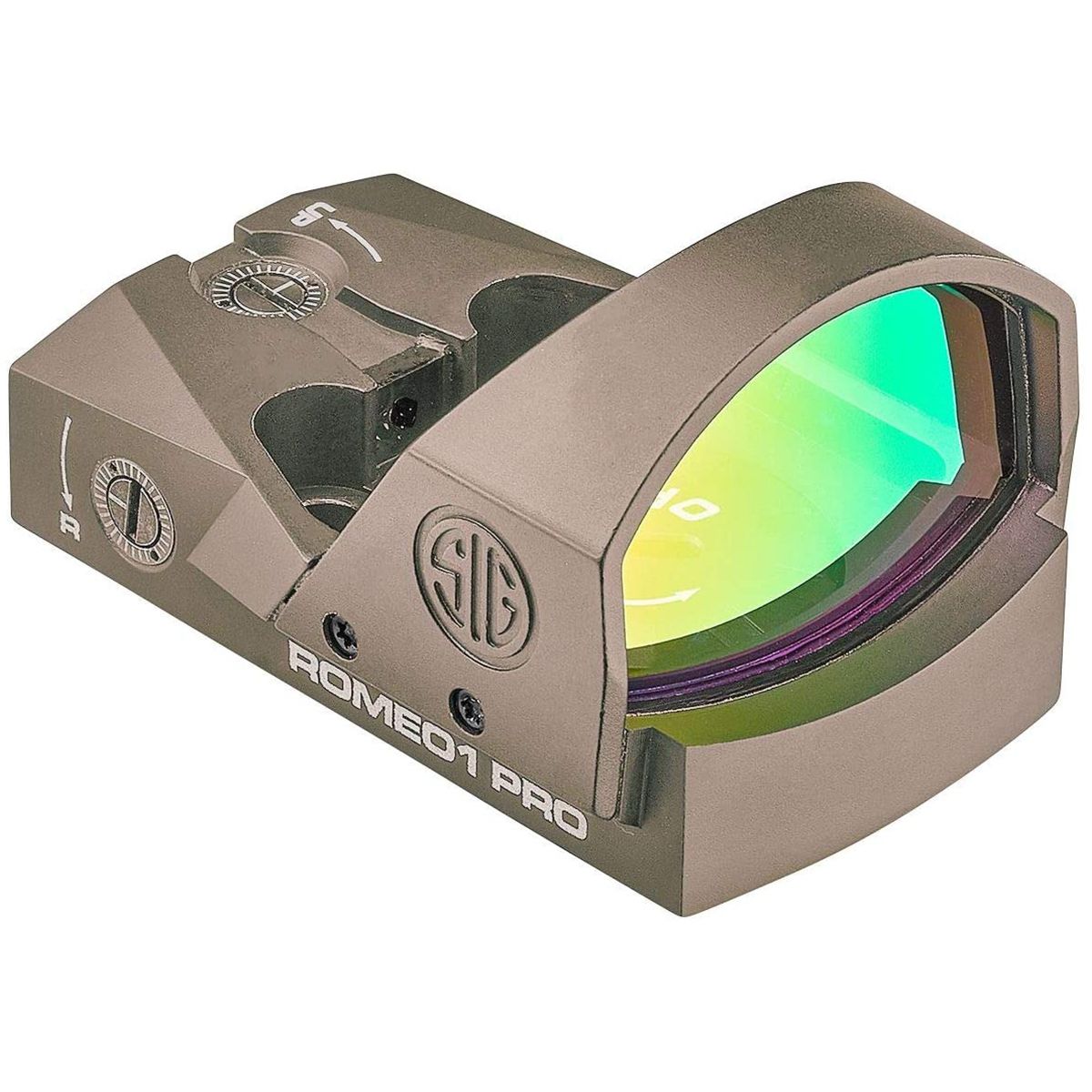Sig Sauer, Romeo1 Pro, Reflex Sight, 6 MOA Dot, FDE, 1 MOA Adjustments