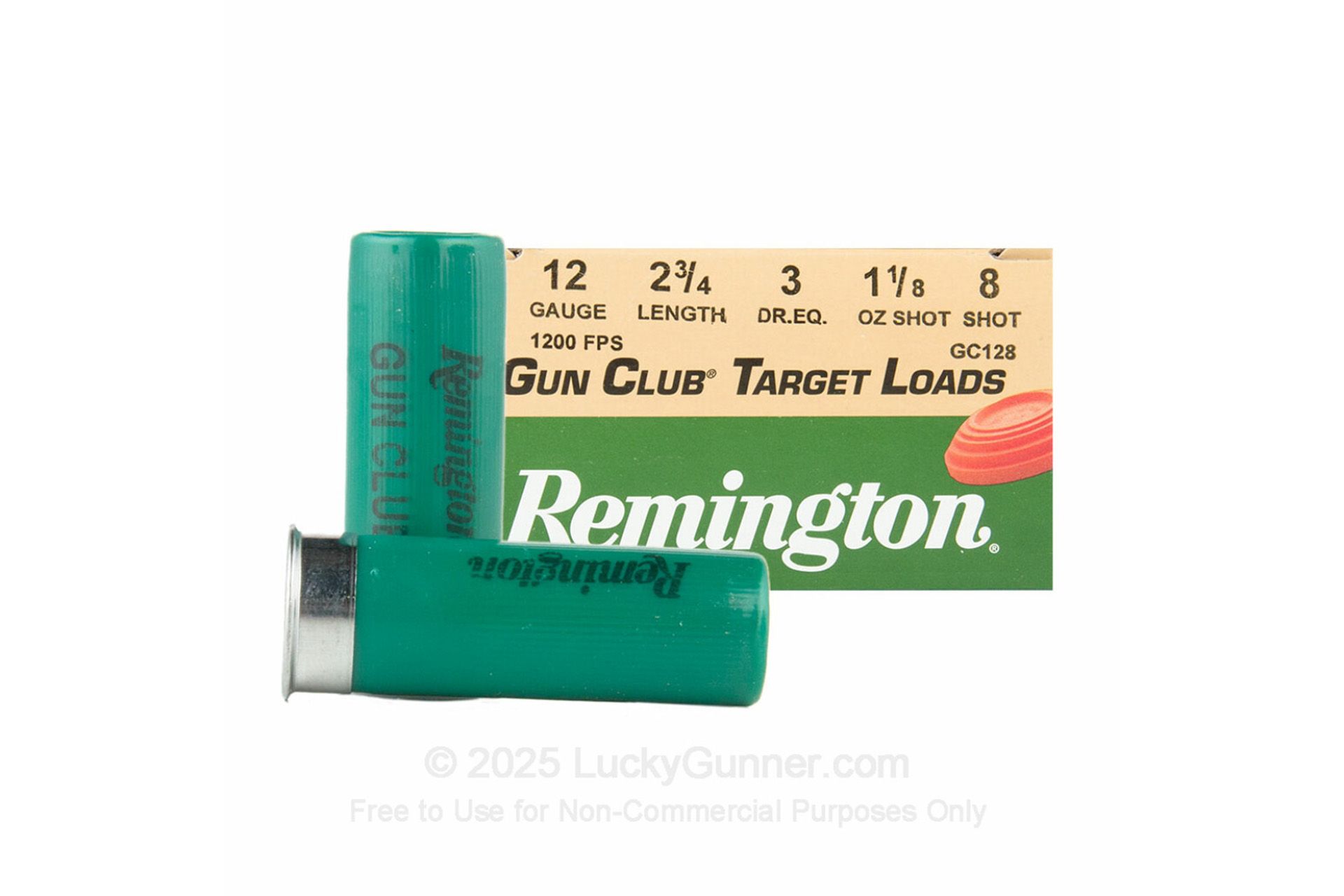 Remington Gun Club Target Load 2-3/4? 1-1/8 oz. #8 Shot 12ga Shotgun Ammo - 250 Rounds