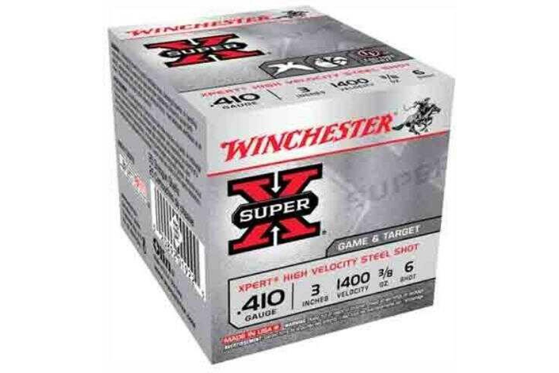 Winchester Super X Xpert High Velocity 410 Gauge Ammo 3" 3/8 oz #6 Shot 250rd