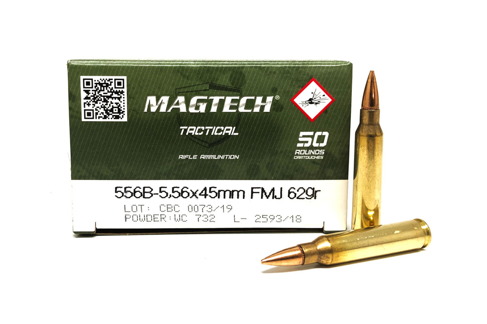 Magtech 5.56x45 62 Grain FMJ Ammo Rifle Ammo - 1000 Rounds