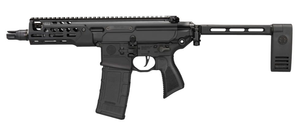 Sig Sauer Sigmcx 300 Blk Pistol 6.75In Rattler Lt Blk Semi Fold Pcb Al Mlok Hg (1) 30Rd Mag