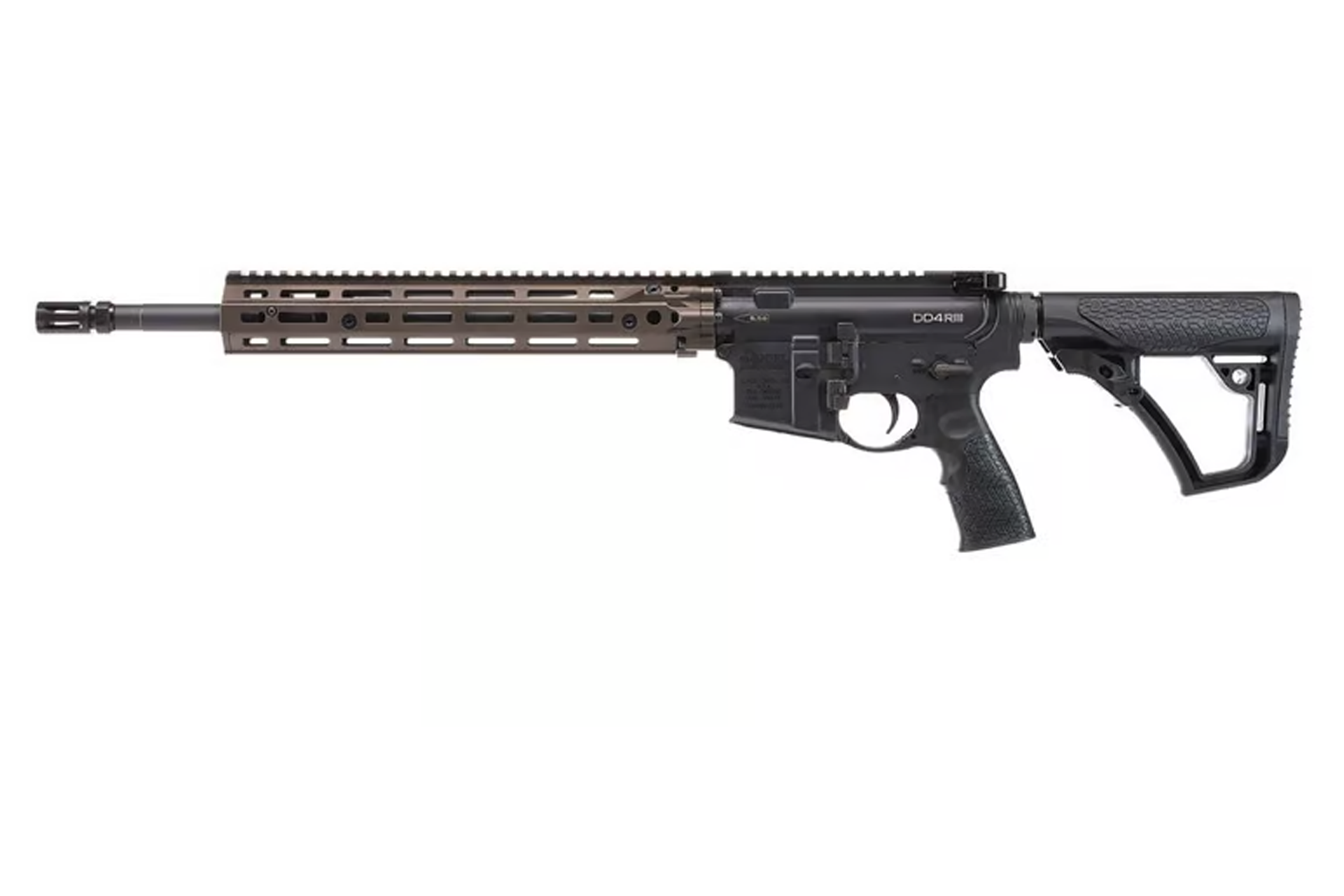 Daniel Defense DD4 RIII 5.56mm 16" M-LOK Semi-Automatic Rifle - Brown/Black - No Mag