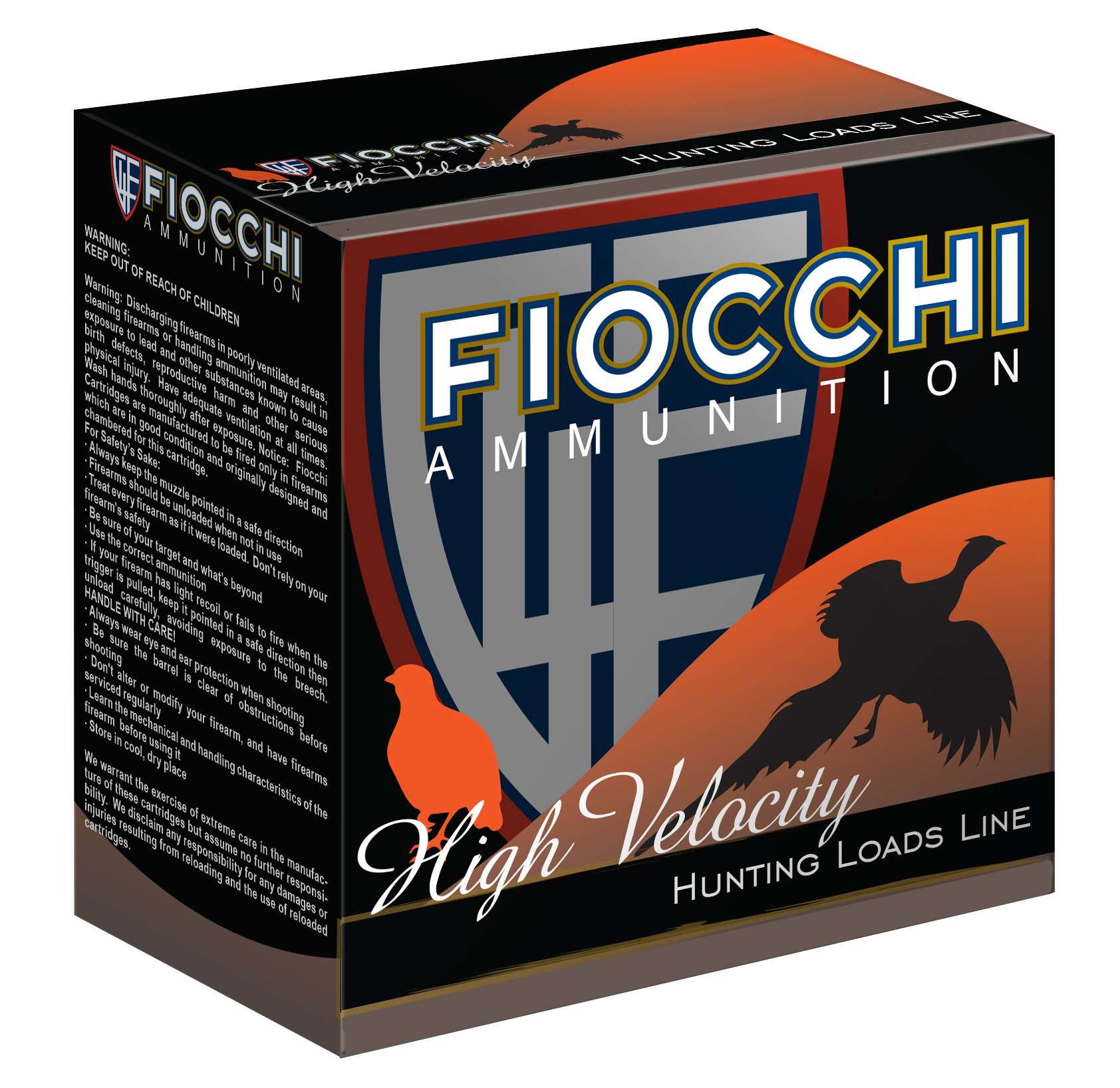 Fiocchi 20HV9 Field Dynamics High Velocity 20 Gauge 2.75" 1 oz 9 Shot Shotgun Ammo - 25 Rounds