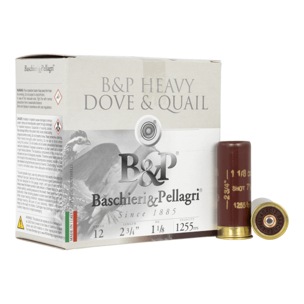B&P 12B18D75 Dove & Quail 12 Gauge 2.75" 1 1/8 oz 7.5 Shot Shotgun Ammo - 25 Rounds