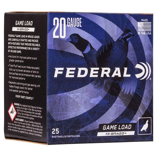 Federal GameShok 20 Gauge 2.75" #7.5 1oz Shotgun Ammo - 25 Rounds