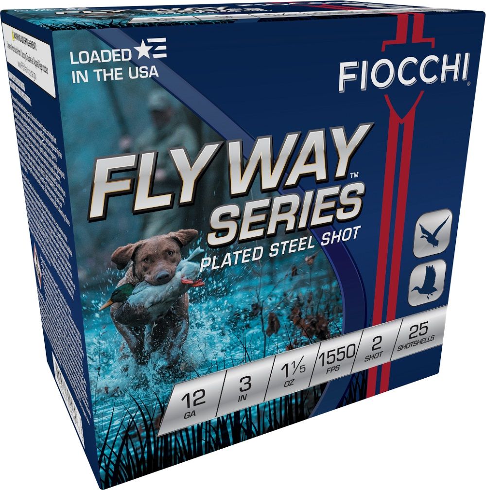 Fiocchi 123ST152 Flyway 12 Gauge 3.00" 1 1/5 oz 2 Shot Shotgun Ammo - 25 Rounds